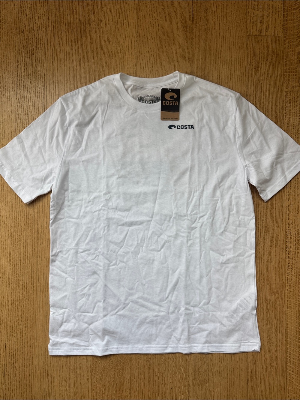 Costa White Short-Sleeve Tee with Black Logo